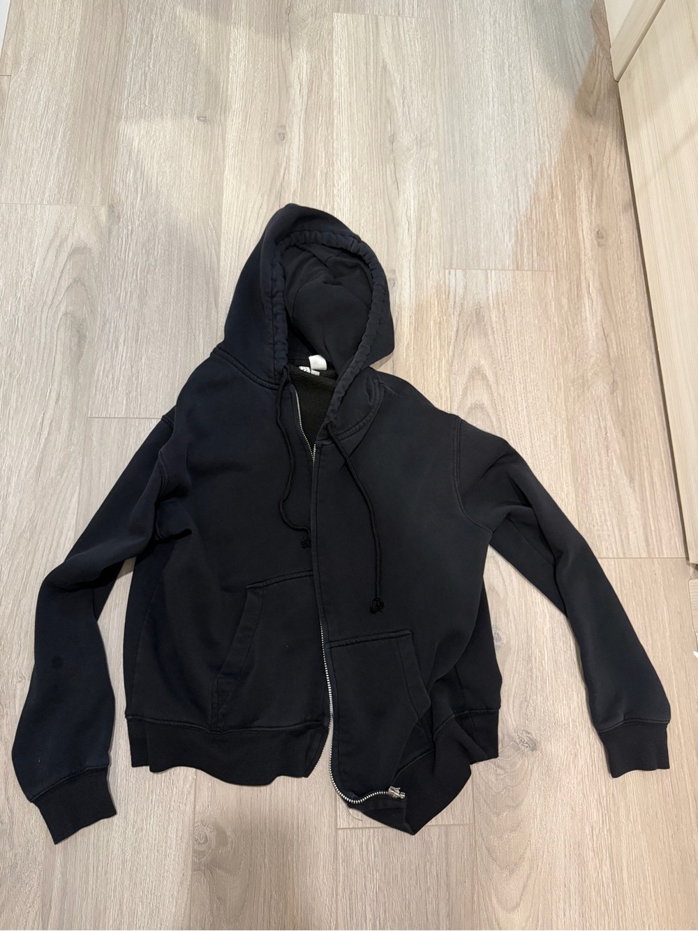 H&M Black Zip Up Hoodie